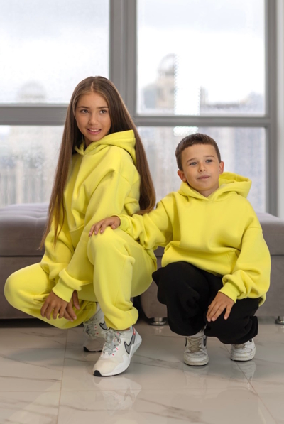 Дитячий теплий костюм "Віго" жовтий