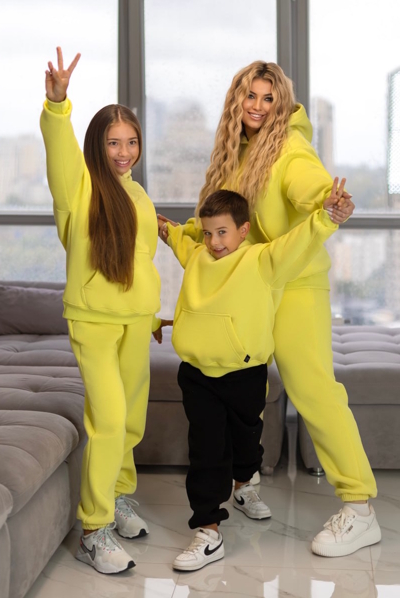 Дитячий теплий костюм "Віго" жовтий