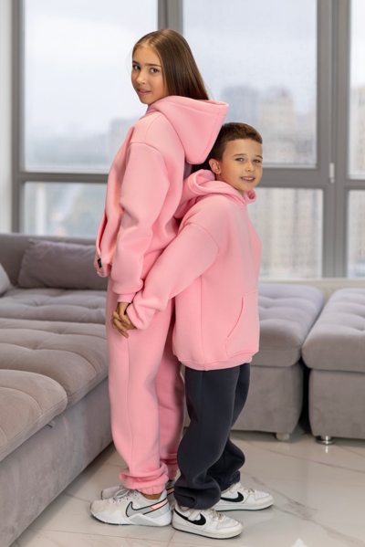 Дитячий теплий костюм "Віго" рожевий