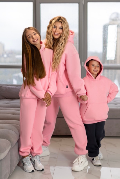 Дитячий теплий костюм "Віго" рожевий