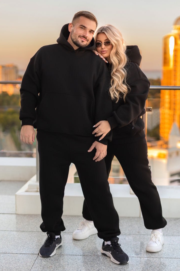 Чоловічий теплий костюм "Вайс" чорний