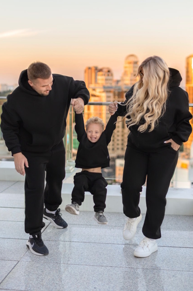 Жіночий теплий костюм "Вейл" чорний