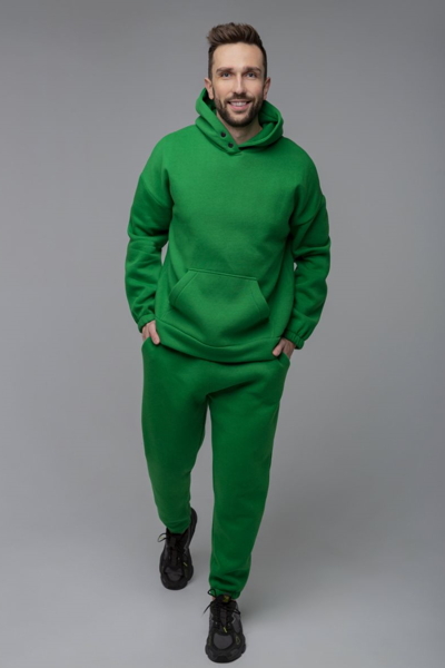 Чоловічий теплий костюм "Вайс" зелений