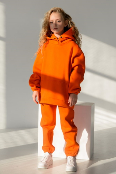 Дитячий теплий костюм "Віго" оранжевий