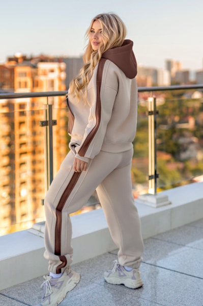 Теплий костюм "Барбара" бежевий