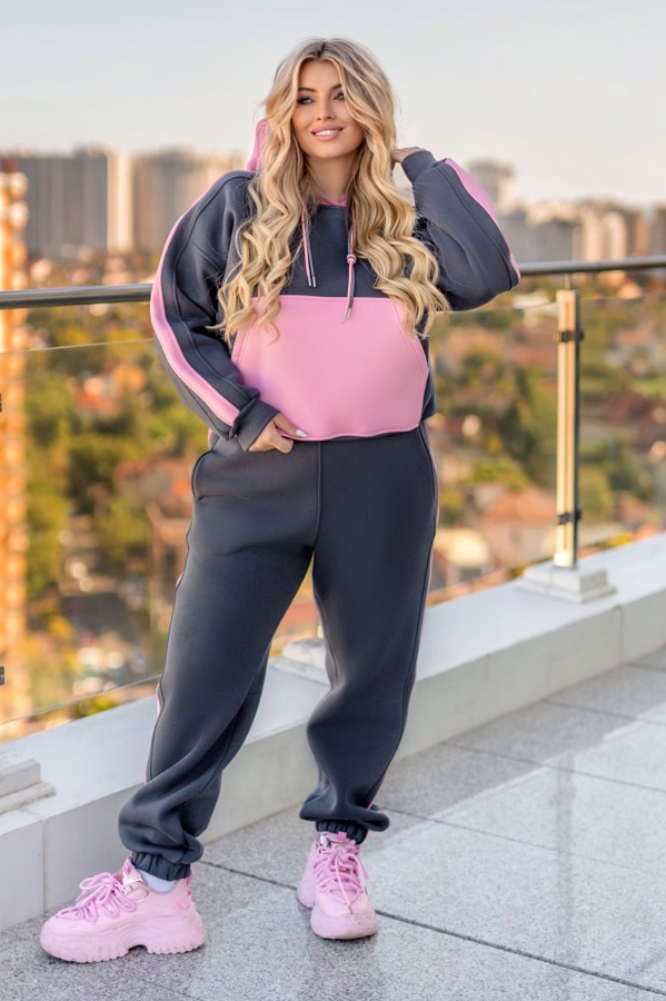 Теплий костюм "Барбара" графіт