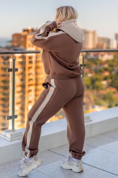 Теплий костюм "Барбара" шоколад