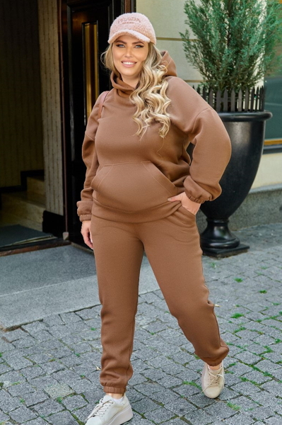 Жіночий теплий костюм "Вейл" шоколад