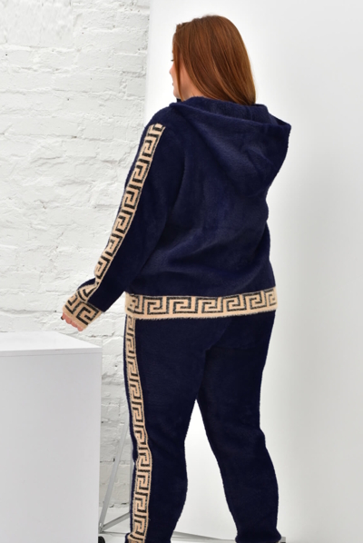 Костюм з альпаки "Арабель" темно-синій