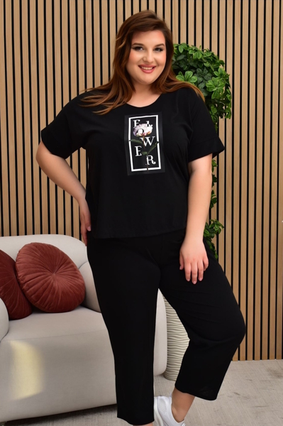 Літній костюм "Леона" чорний