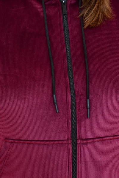 Велюровий спортивний костюм "Малібу" бордо