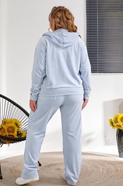 Спортивний костюм-трійка "Оперетта" голубий