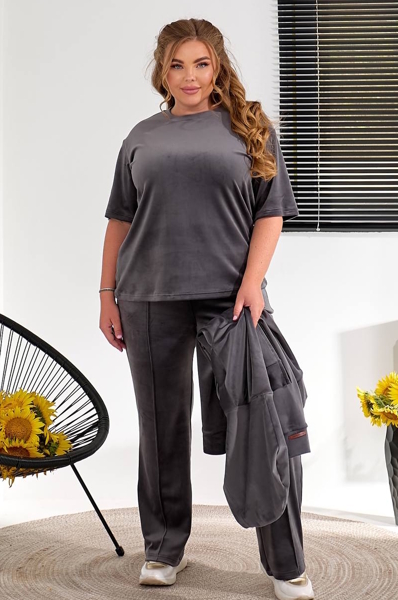 Спортивний костюм-трійка "Оперетта" графіт