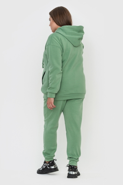 Утеплений спортивний костюм "Гаага" зелений