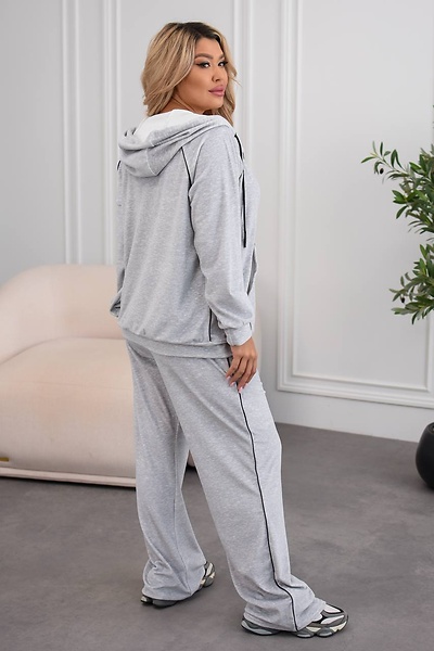 Костюм з велюру "Ейлат" сірий