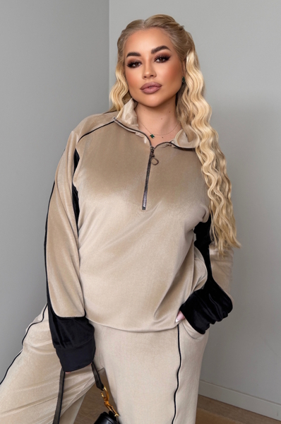 Спортивний костюм "Ніколь" бежевий