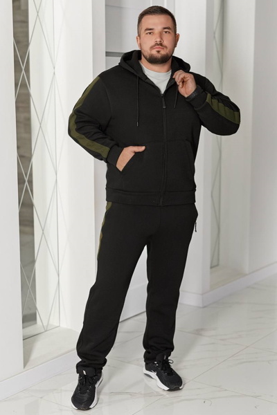 Чоловічий спортивний костюм "Гратеск" чорний