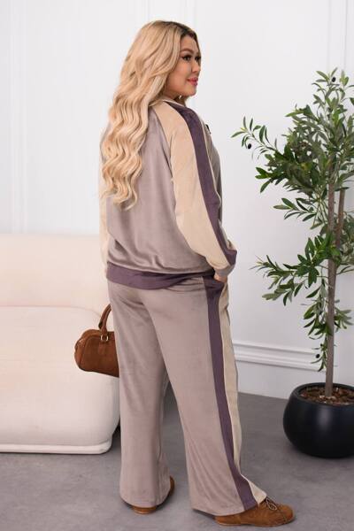 Костюм з велюру "Альма" бежевий