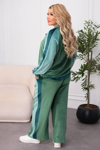 Костюм з велюру "Альма" зелений