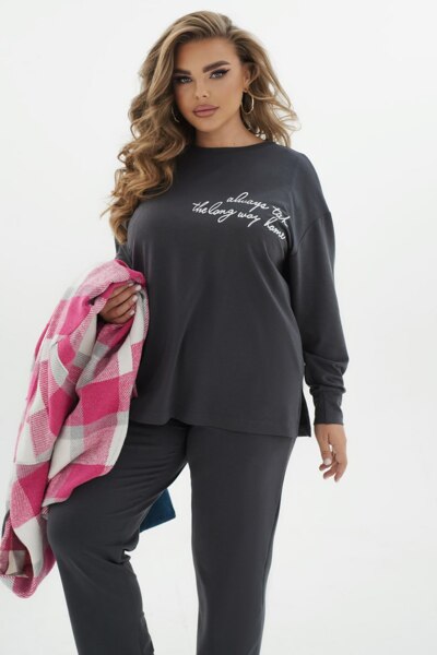 Спортивний костюм-трійка "Бруно" графіт