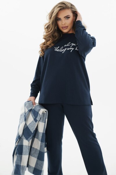 Спортивний костюм-трійка "Бруно" темно-синій