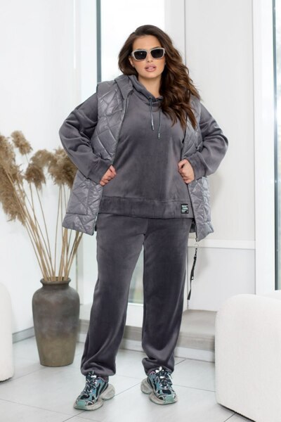 Спортивний костюм-трійка "Кімбер" графіт