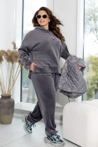 Спортивний костюм-трійка "Кімбер" графіт