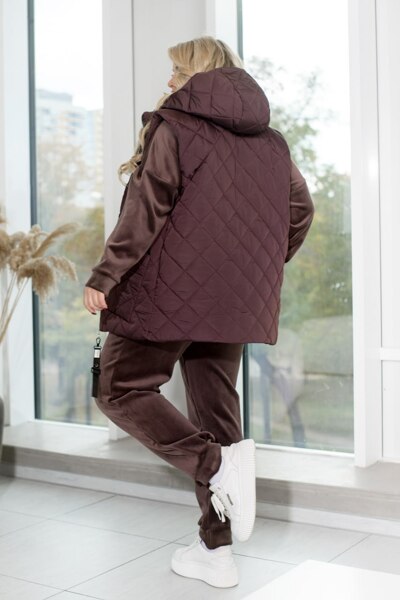 Спортивний костюм-трійка "Кімбер" шоколад