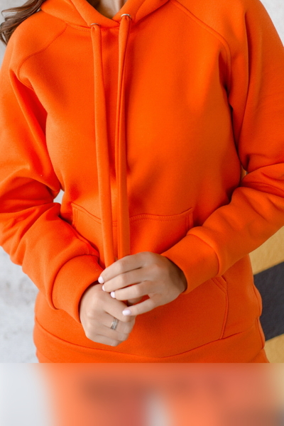 Утеплений спортивний костюм  "Люмія" оранжевий