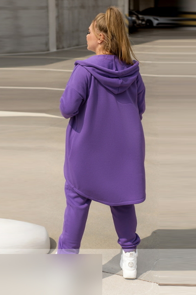 Утеплений спортивний костюм "Мароко" фіолетовий