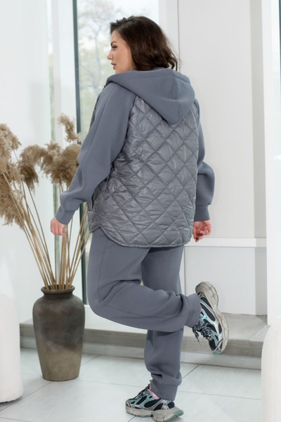 Теплий спортивний костюм "Мілорі" сірий