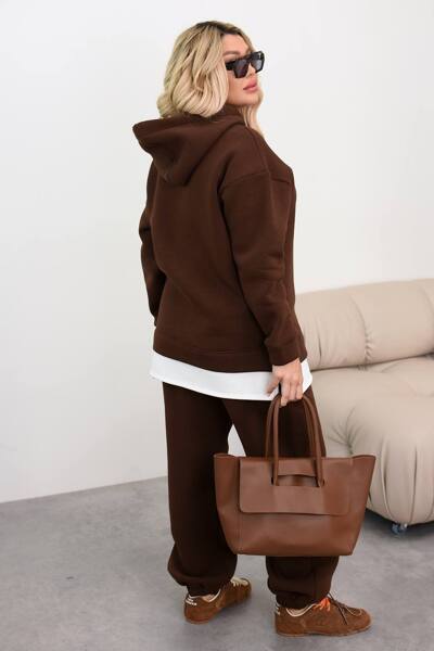 Теплий костюм "Помпей" шоколад