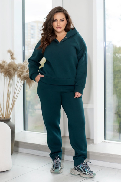 Теплий костюм "Шарлі" малахіт