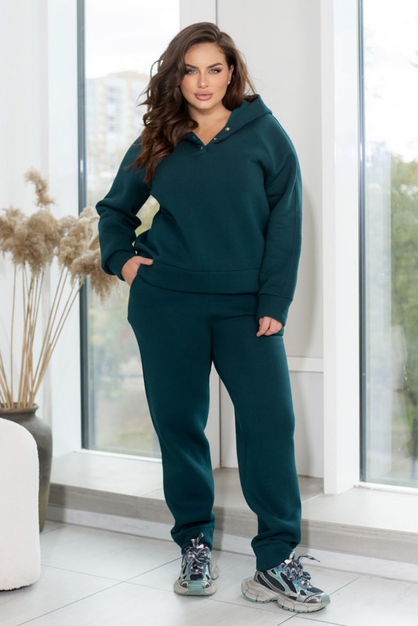 Теплий костюм "Шарлі" малахіт