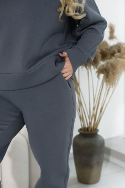 Теплий костюм "Шарлі" сірий