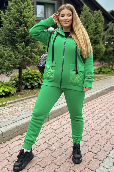 Утеплений спортивний костюм  "Лімпопо" зелений