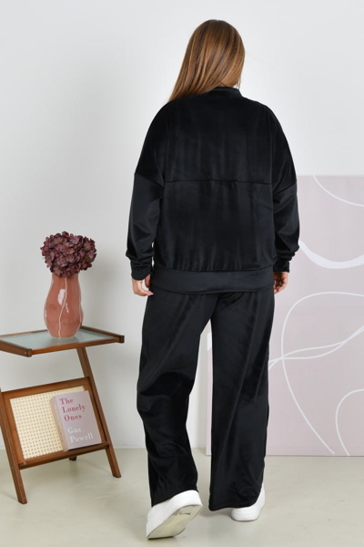 Спортивний костюм з велюру "Рікарді" чорний