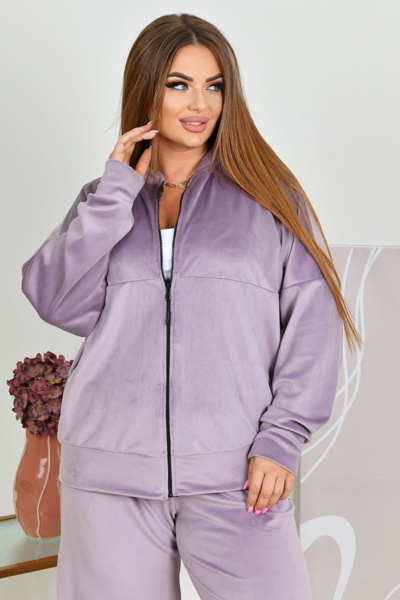 Спортивний костюм з велюру "Рікарді" лаванда