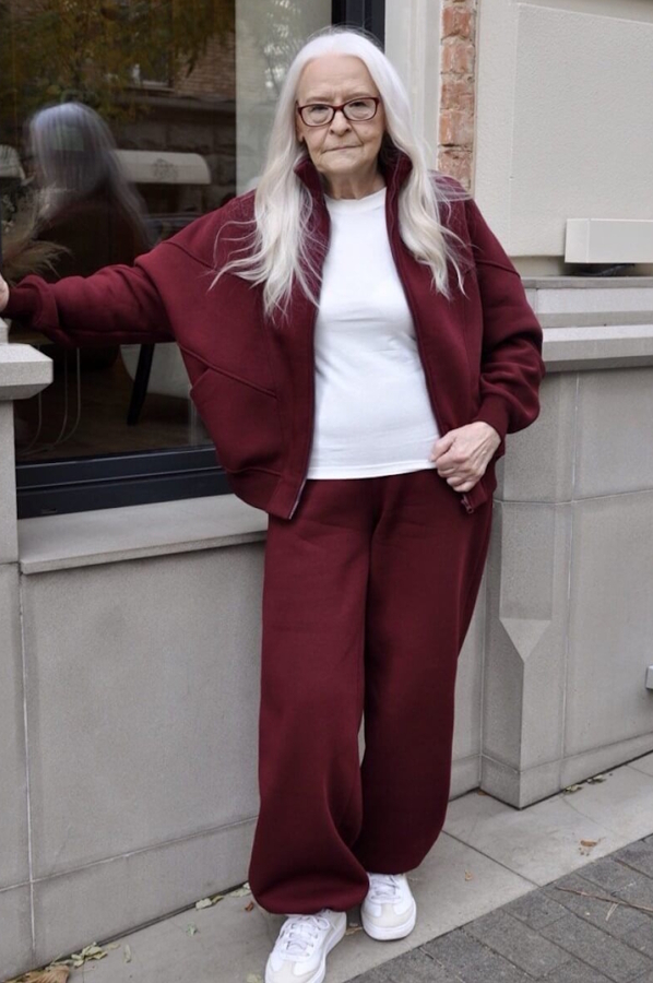 Теплий костюм "Дербі" бордо