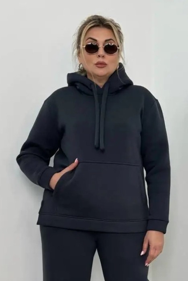 Тепле худі "Томс" графіт