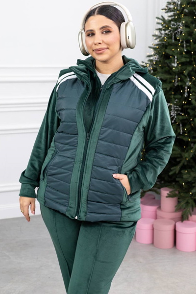 Костюм з велюру "Келлі" зелений