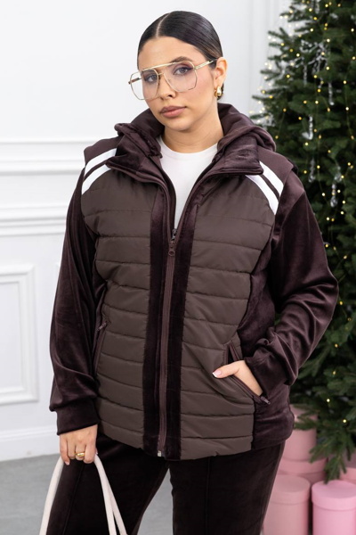 Костюм з велюру "Келлі" шоколад