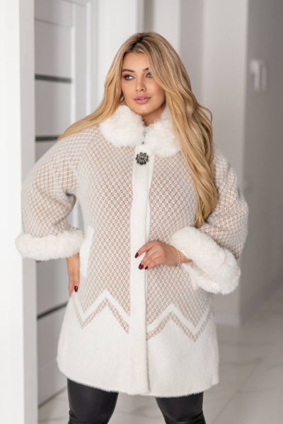 Пальто з альпаки "Домініка" молоко