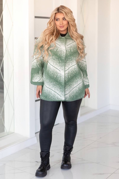 Куртка з альпаки "Лоліта" зелена