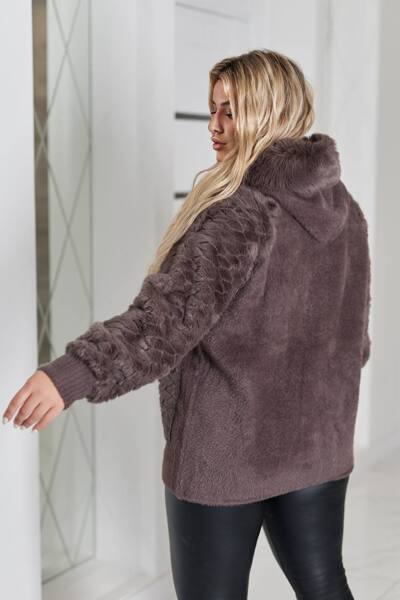 Пальто з альпаки "Роуз" шоколад