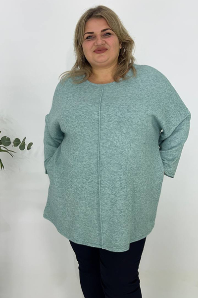 Туніка з ангори "Мікс" бірюзова
