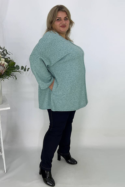 Туніка з ангори "Мікс" бірюзова