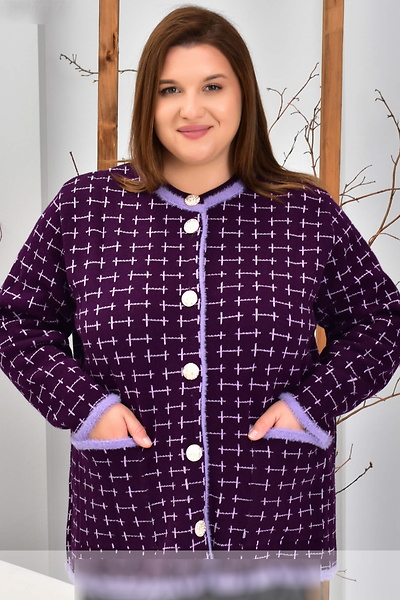 Тепла кофта "Норман" фіолетова