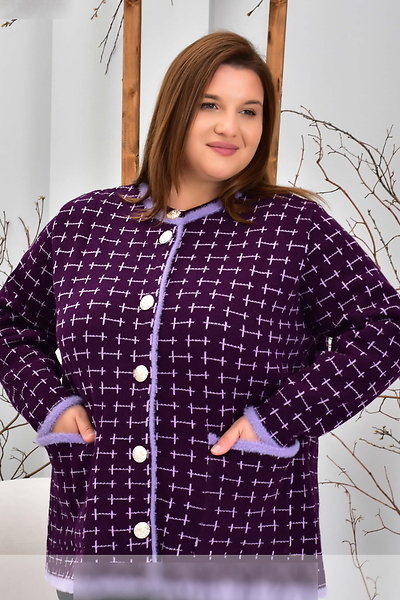 Тепла кофта "Норман" фіолетова