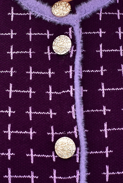 Тепла кофта "Норман" фіолетова